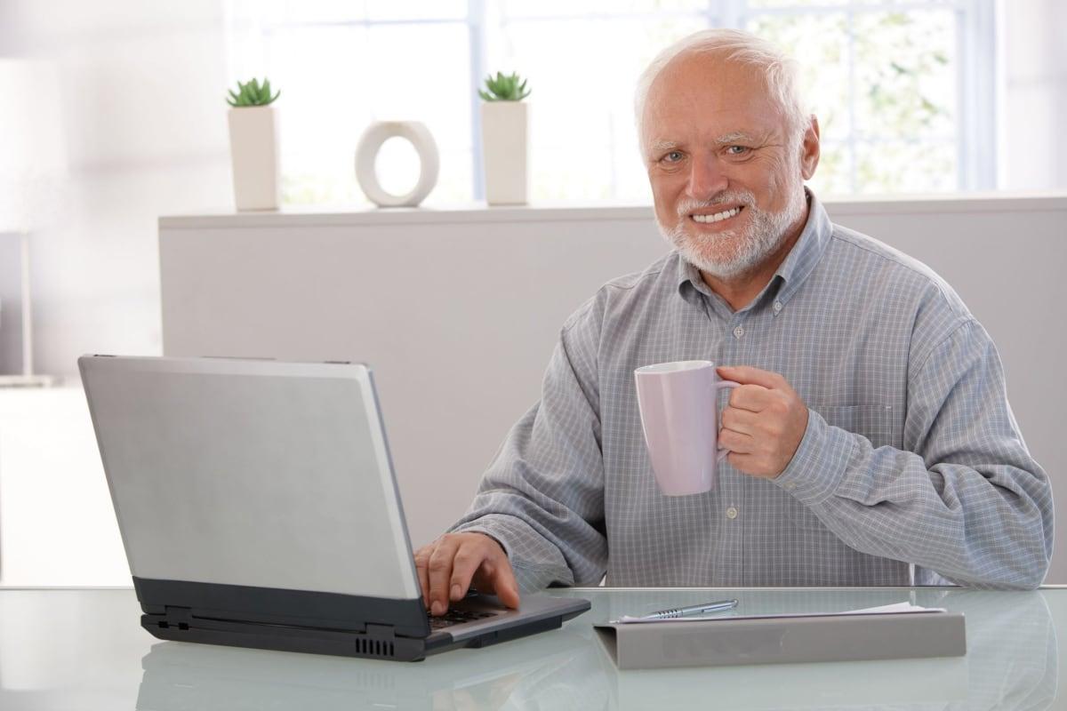 Hide the Pain Harold meme template