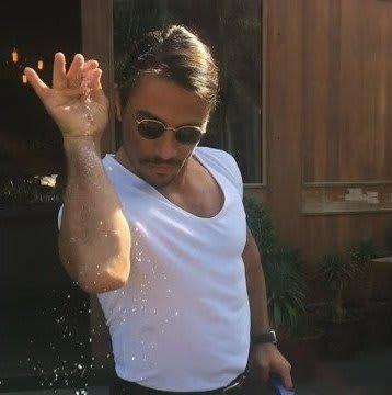 Salt Bae meme template